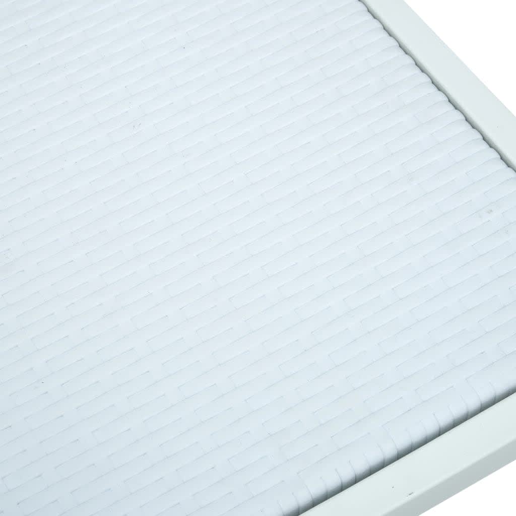 Set Mobili da Pranzo per Giardino 7 pz Nero e Bianco | homemem39