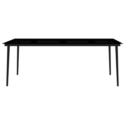 Set da Pranzo da Giardino 9 pz Nero | homemem39
