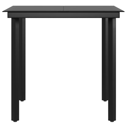 Set da Pranzo da Giardino 5 pz con Cuscini Nero | homemem39