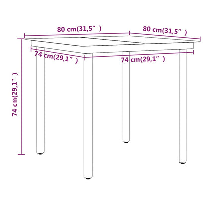 Set da Pranzo da Giardino 5 pz con Cuscini Nero | homemem39