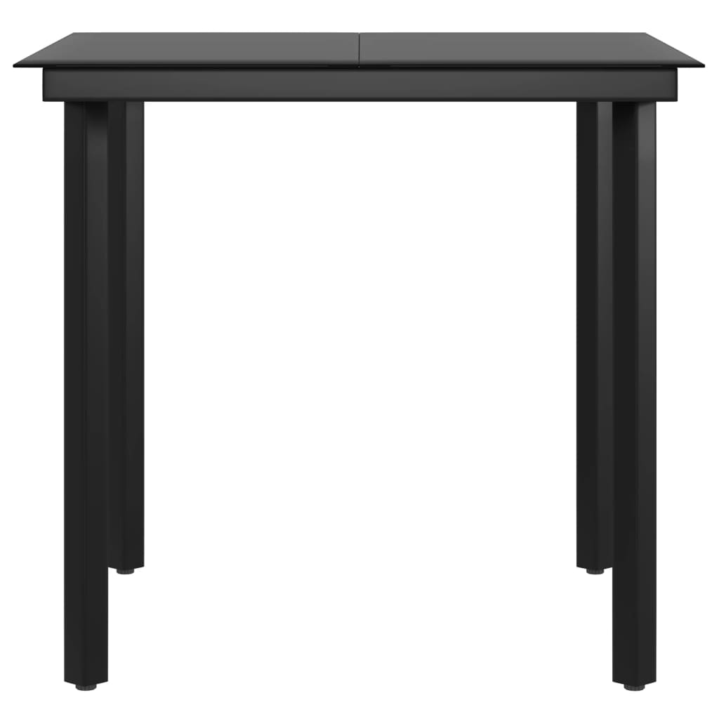Set da Pranzo da Giardino 5 pz con Cuscini Beige e Nero | homemem39