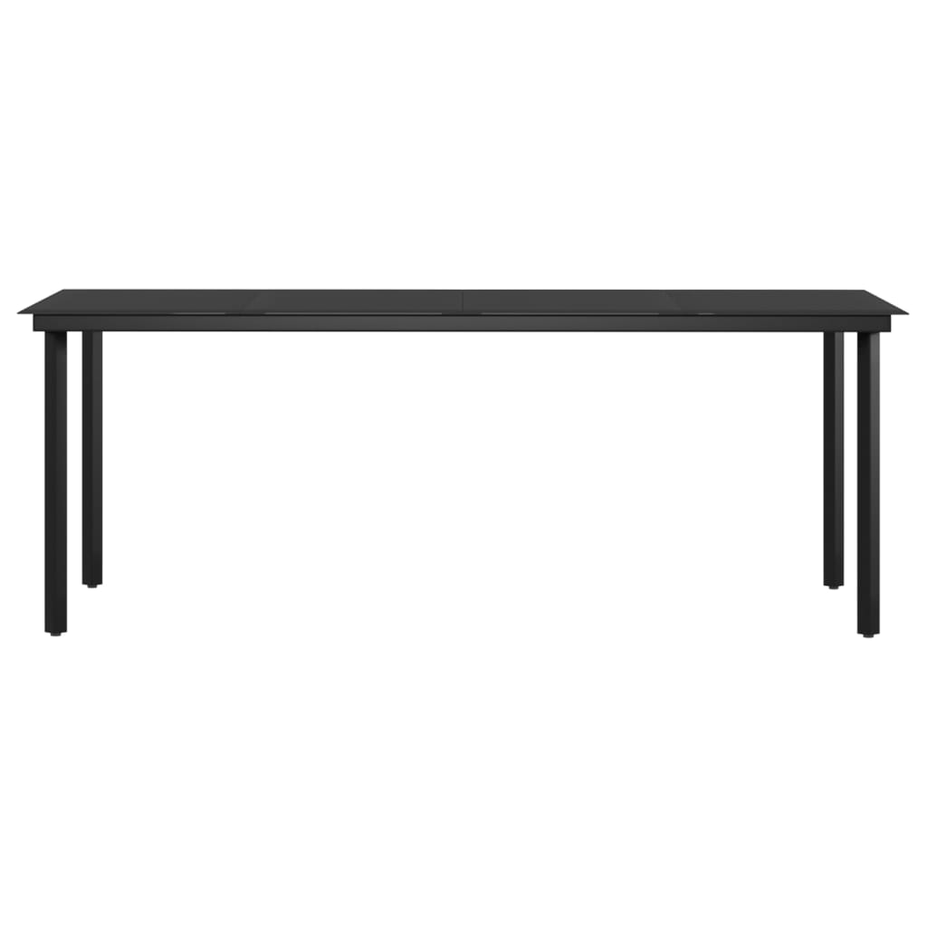 Set da Pranzo per Giardino 9 pz con Cuscini Beige e Nero | homemem39