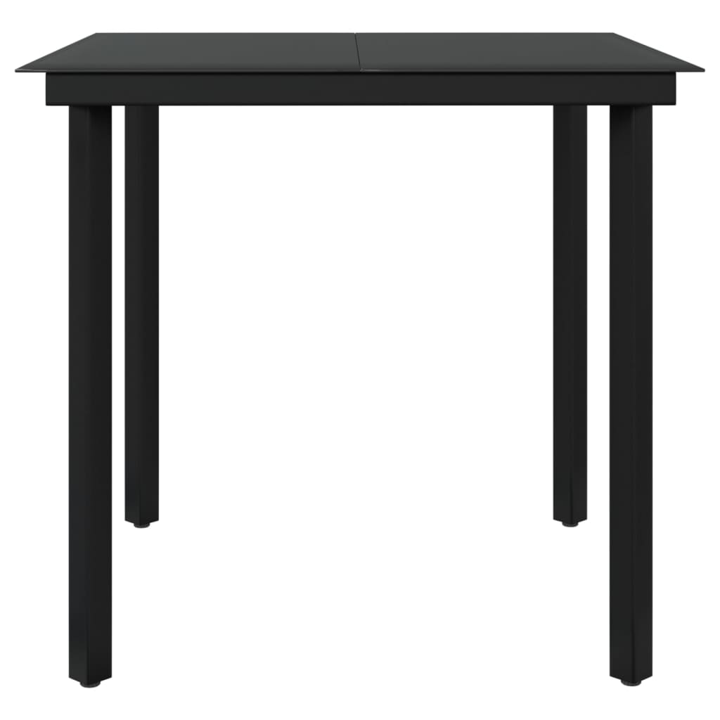 Set da Pranzo da Giardino 5 pz con Cuscini Nero | homemem39
