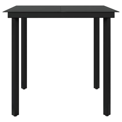 Set da Pranzo da Giardino 5 pz con Cuscini Nero | homemem39