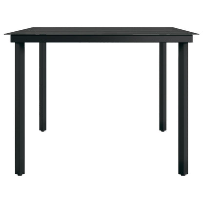 Set da Pranzo per Giardino 7 pz con Cuscini Neri | homemem39