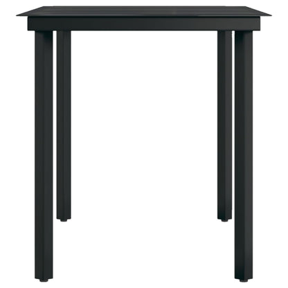 Set da Pranzo per Giardino 5 pz con Cuscini Marrone e Nero | homemem39