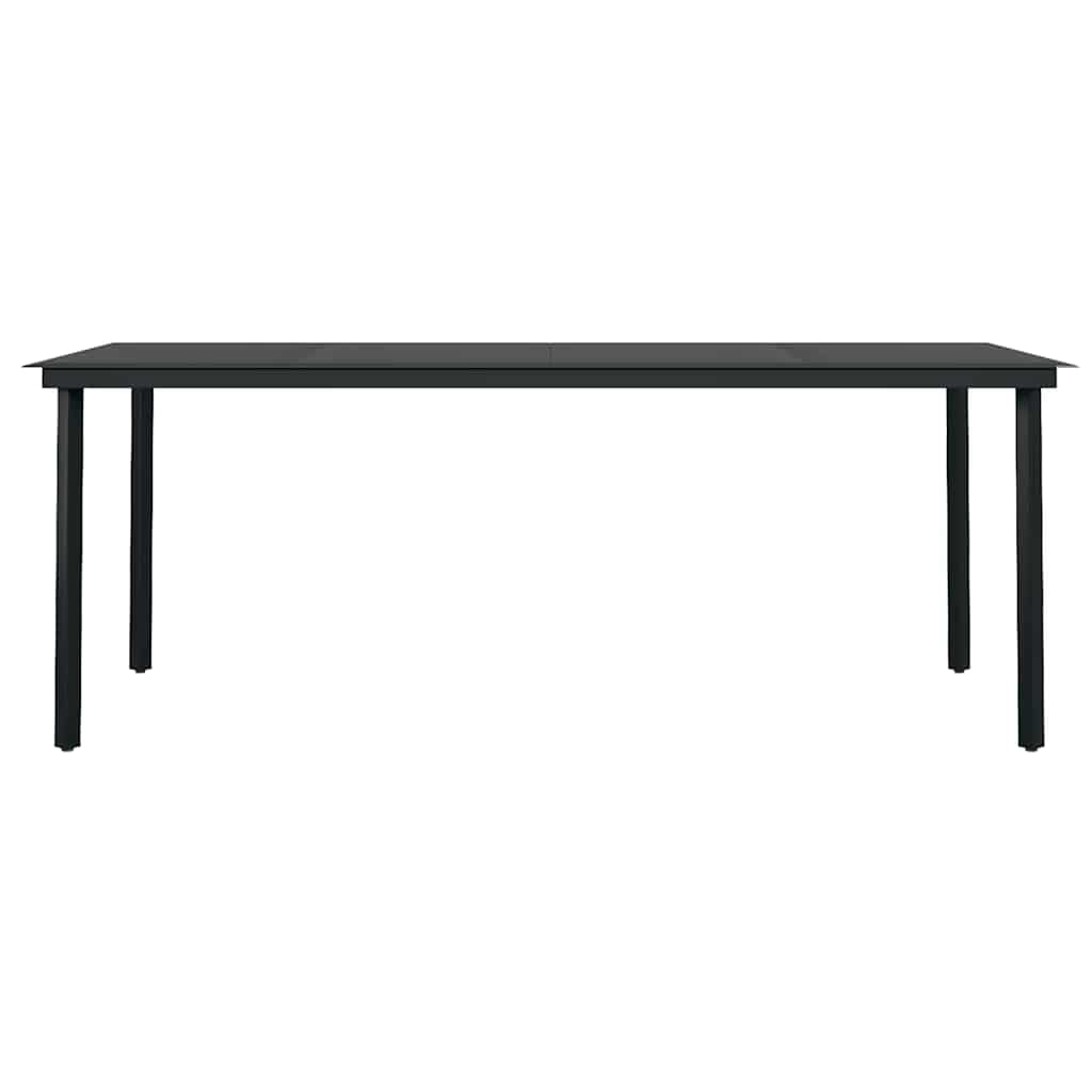 Set da Pranzo per Giardino 9 pz con Cuscini Marrone e Nero | homemem39
