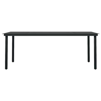 Set da Pranzo per Giardino 9 pz con Cuscini Marrone e Nero | homemem39