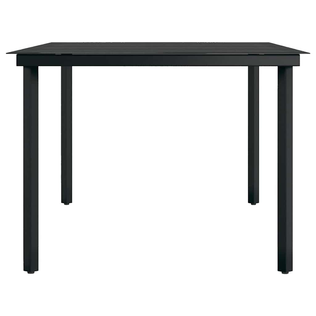 Set da Pranzo per Giardino 9 pz con Cuscini Marrone e Nero | homemem39