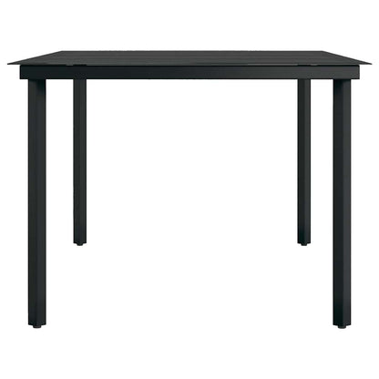 Set da Pranzo per Giardino 9 pz con Cuscini Marrone e Nero | homemem39