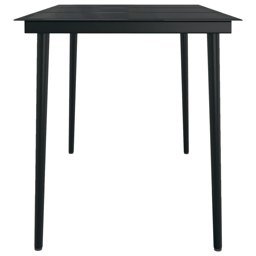 Set da Pranzo da Giardino 5 pz Nero | homemem39