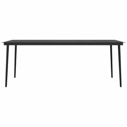 Set da Pranzo per Giardino 9 pz con Cuscini Marrone e Nero | homemem39