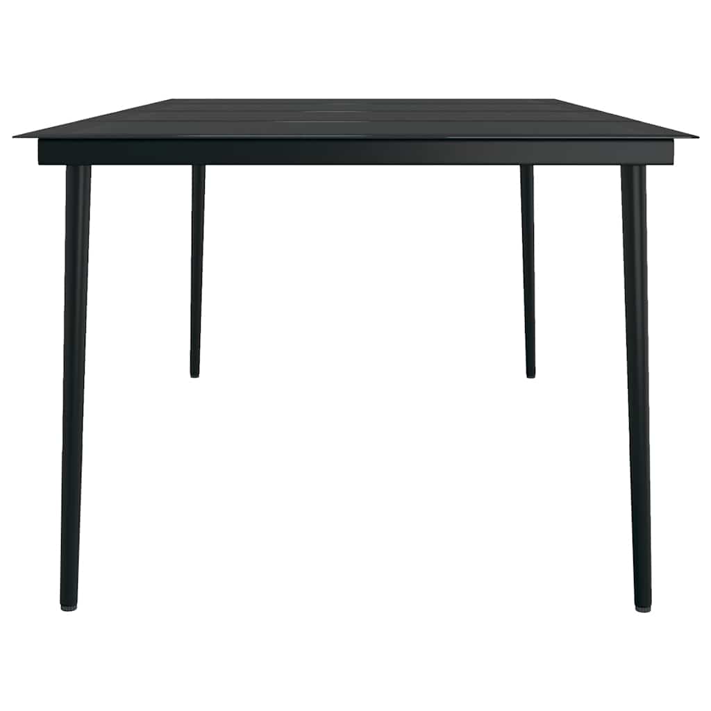 Set da Pranzo per Giardino 9 pz con Cuscini Marrone e Nero | homemem39