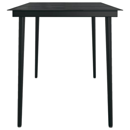 Set da Pranzo da Giardino 5 pz con Cuscini Nero | homemem39