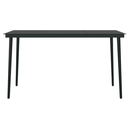 Set da Pranzo da Giardino 7 pz con Cuscini Grigio | homemem39