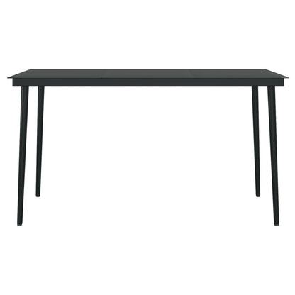 Set da Pranzo da Giardino 7 pz con Cuscini Grigio | homemem39