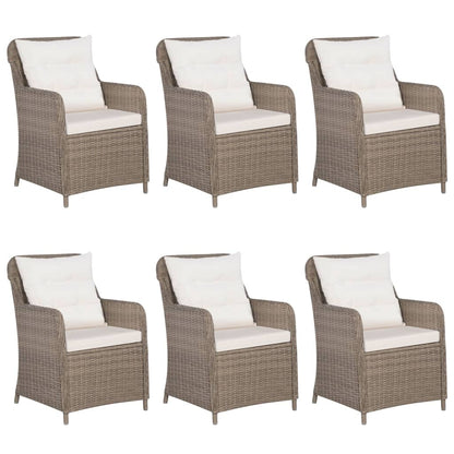 Set da Pranzo da Giardino 7 pz Marrone - homemem39