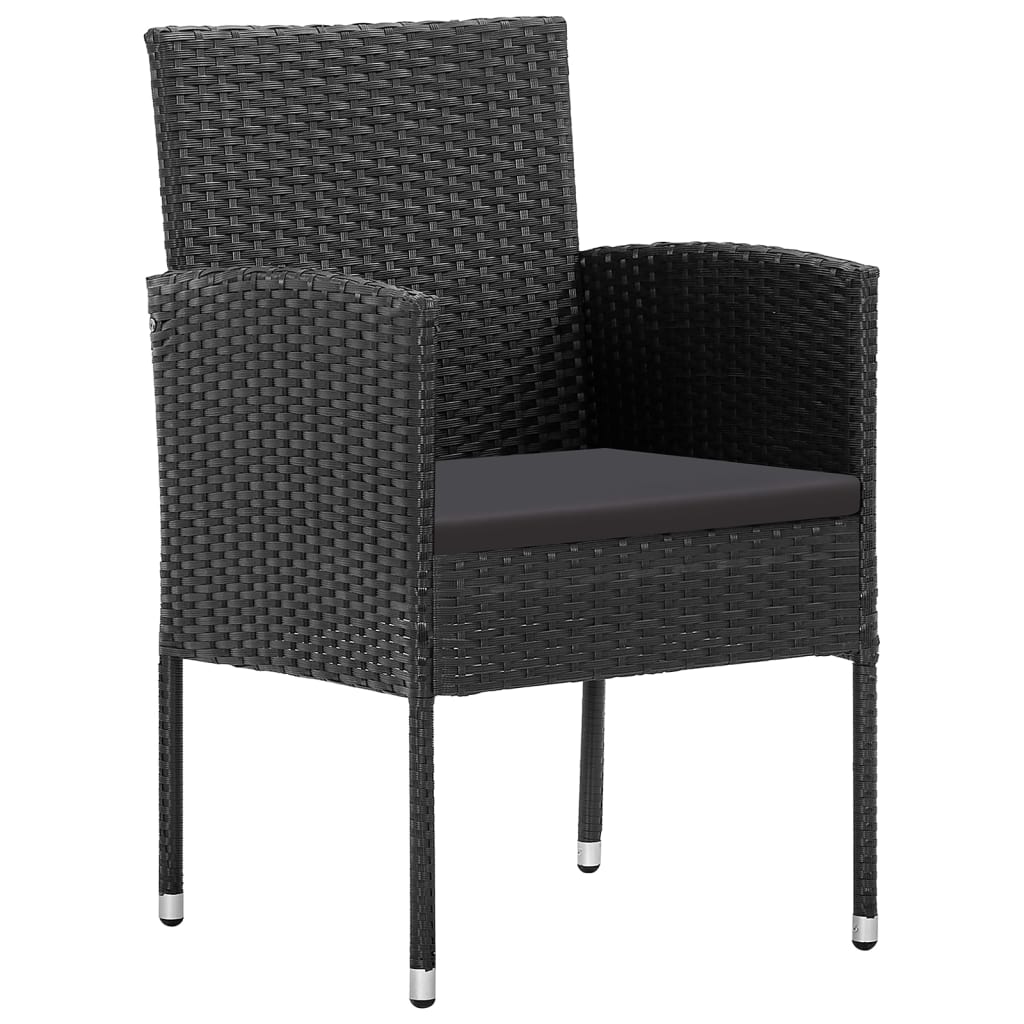 Set da Pranzo da Giardino 5 pz Nero | homemem39