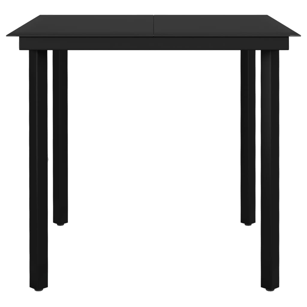 Set da Pranzo da Giardino 5 pz Nero | homemem39