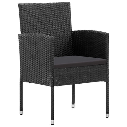 Set da Pranzo da Giardino 5 pz Nero | homemem39
