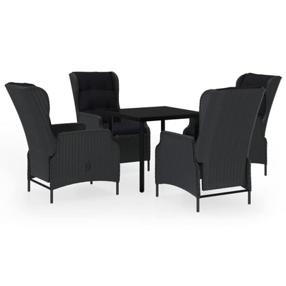 Set da Pranzo da Giardino 5 pz Grigio Scuro | homemem39