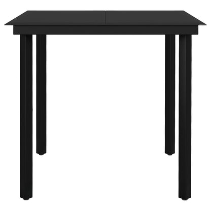 Set da Pranzo da Giardino 5 pz Grigio Scuro - homemem39