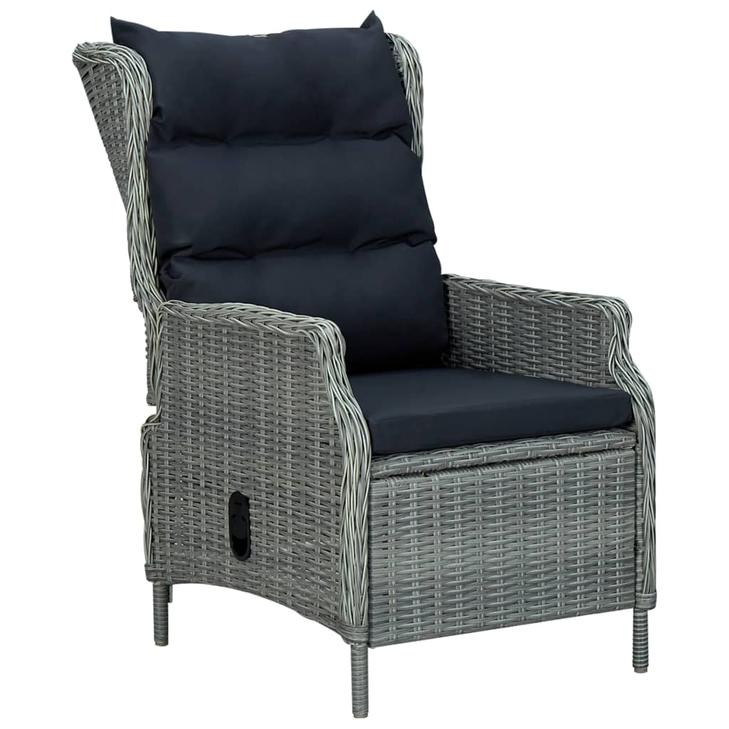 Set Mobili da Pranzo per Giardino 5 pz Grigio Chiaro | homemem39
