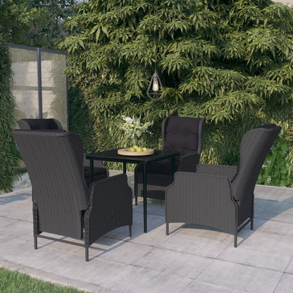 Set da Pranzo da Giardino 5 pz Grigio Scuro | homemem39
