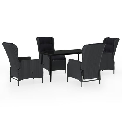 Set da Pranzo da Giardino 5 pz Grigio Scuro | homemem39