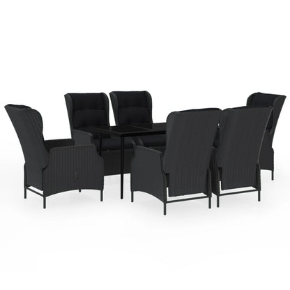 Set da Pranzo da Giardino 7 pz Grigio Scuro | homemem39