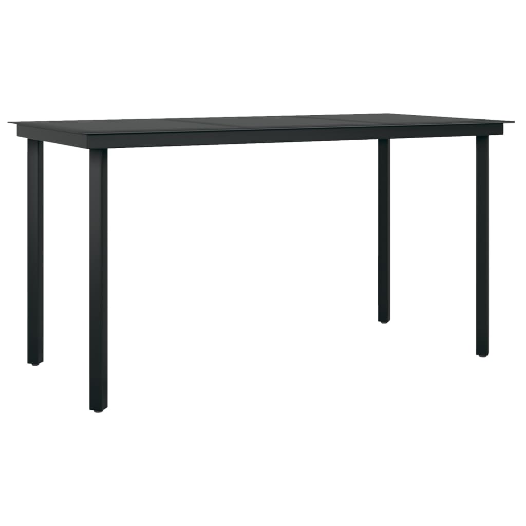 Set da Pranzo da Giardino 7 pz con Cuscini Polyrattan e Vetro | homemem39