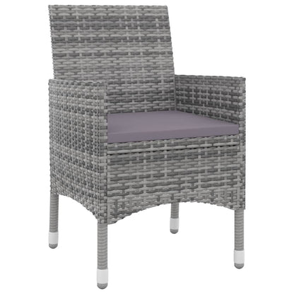 Set da Pranzo da Giardino e Cuscini 9 pz in Polyrattan e Vetro | homemem39