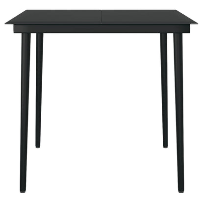 Set da Pranzo per Giardino 5 pz con Cuscini Polyrattan e Vetro | homemem39