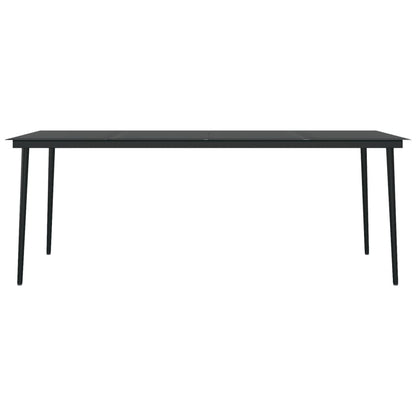 Set da Pranzo per Giardino 9 pz con Cuscini Polyrattan e Vetro | homemem39