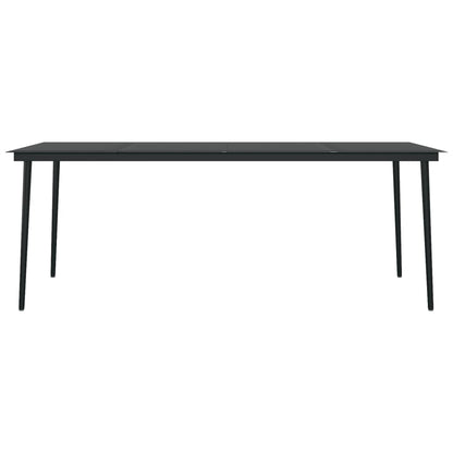 Set da Pranzo per Giardino 9 pz con Cuscini Polyrattan e Vetro - homemem39