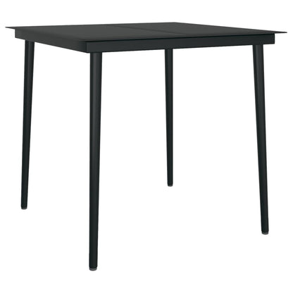 Set da Pranzo per Giardino 3 pz con Cuscini Polyrattan e Vetro | homemem39