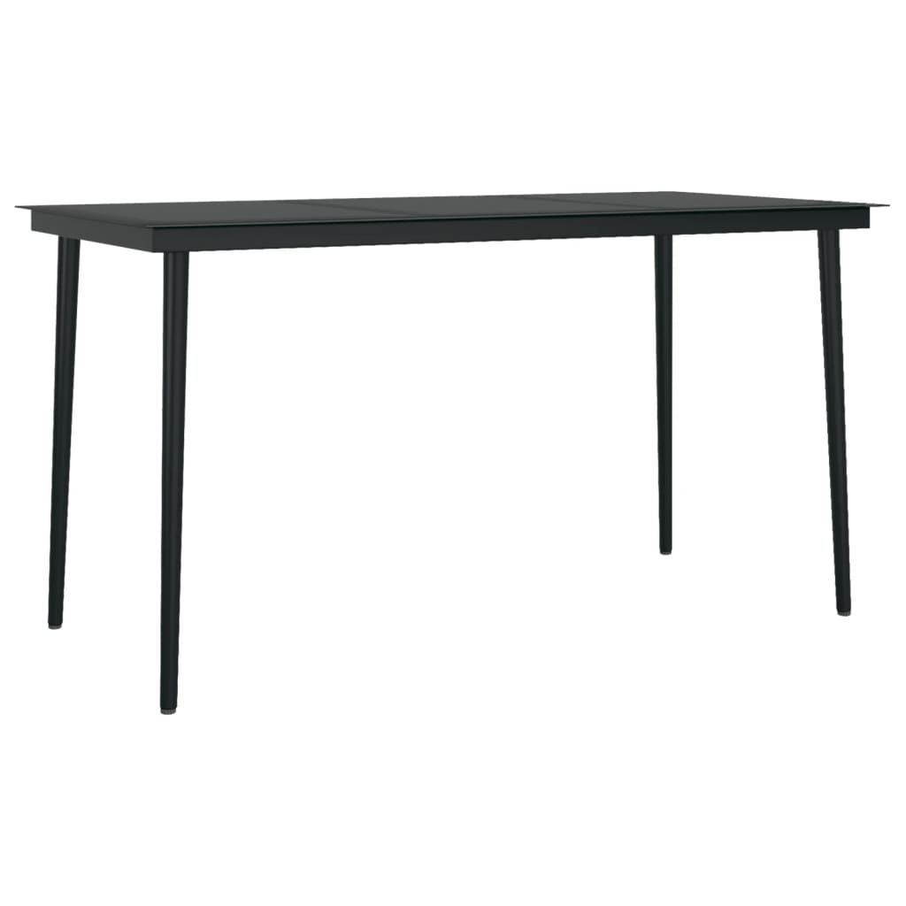 Set da Pranzo per Giardino 5 pz con Cuscini Polyrattan e Vetro | homemem39