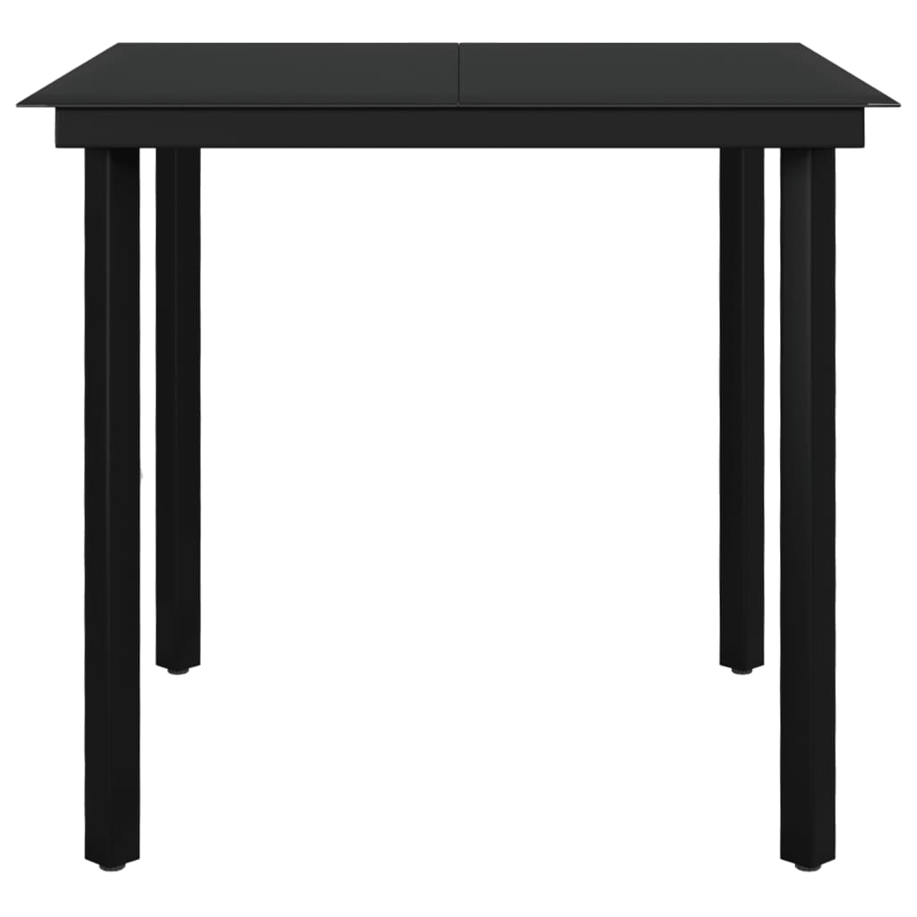 Set da Pranzo per Giardino 3 pz con Cuscini Polyrattan e Vetro | homemem39
