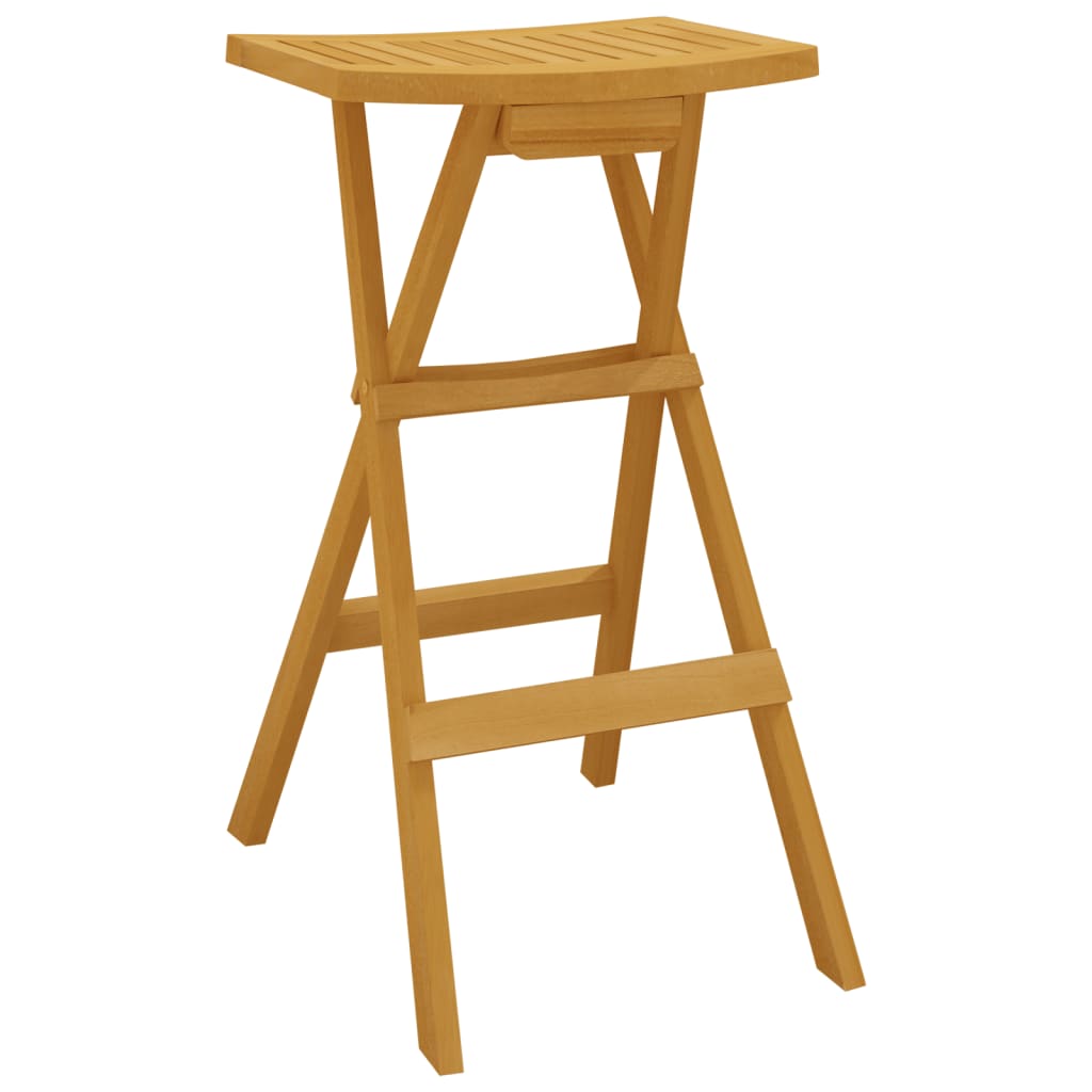 Set da Bar Pieghevole 3 pz in Legno Massello di Teak - homemem39