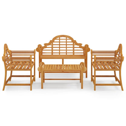 Set Salotto per Giardino 4pz Legno Massello di Teak - homemem39