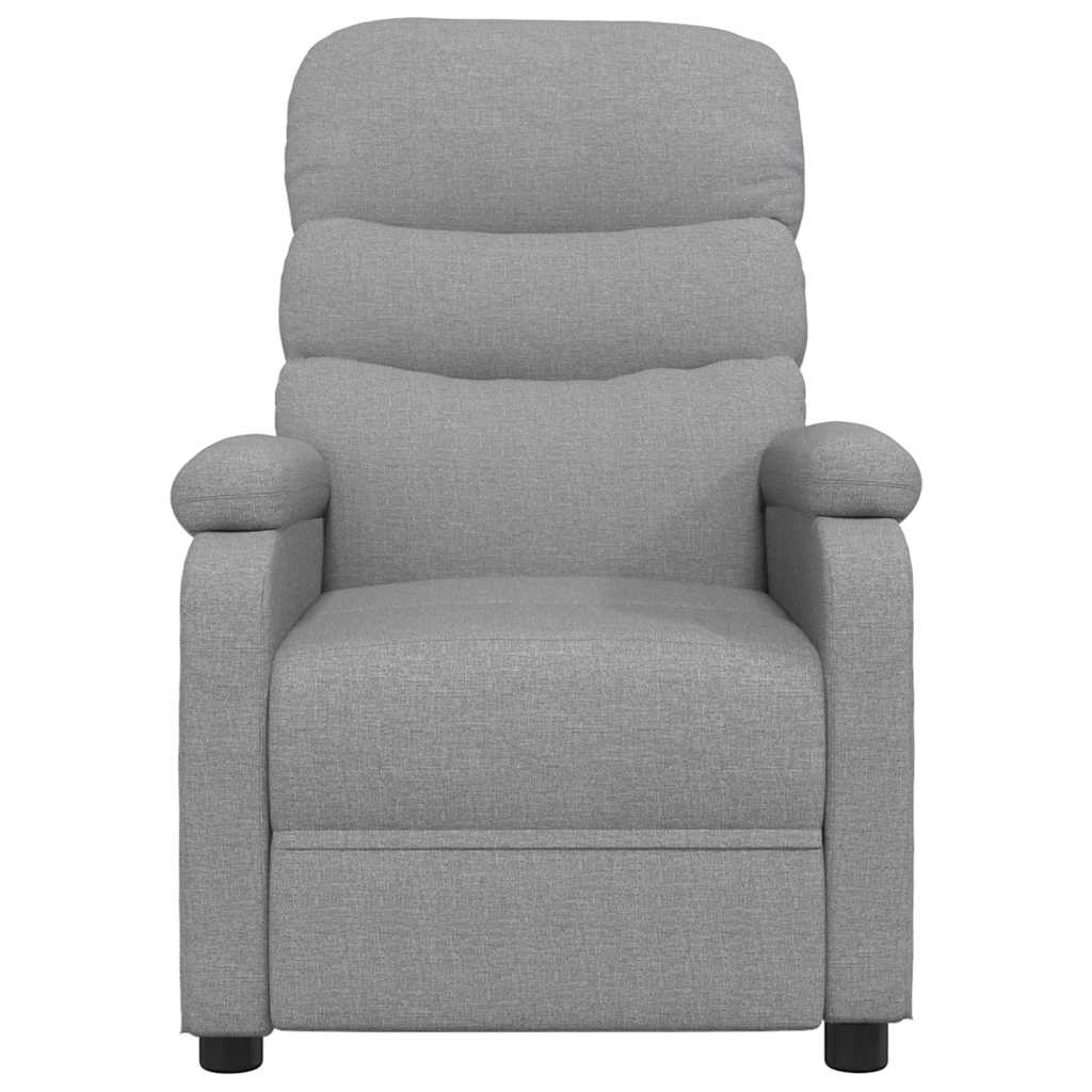 Poltrona Reclinabile in Tessuto Grigio Chiaro - homemem39