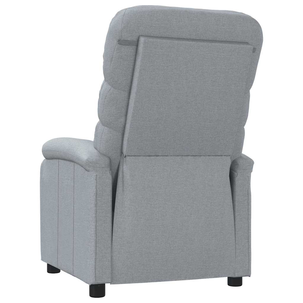 Poltrona Reclinabile in Tessuto Grigio Chiaro - homemem39