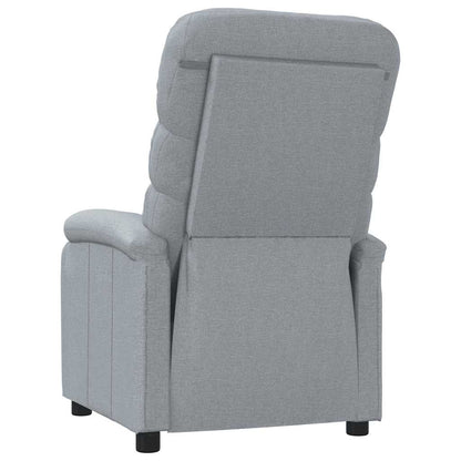 Poltrona Reclinabile in Tessuto Grigio Chiaro - homemem39