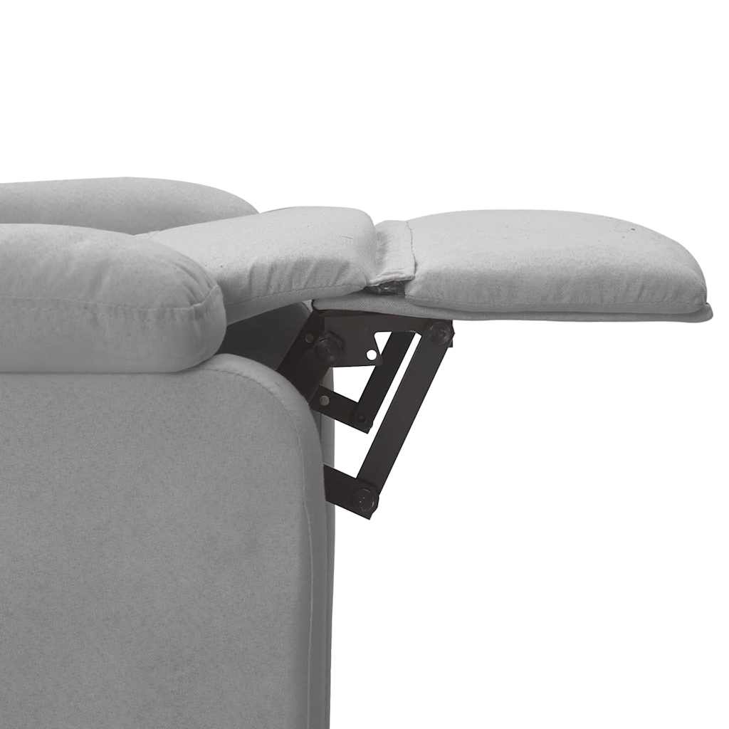 Poltrona Reclinabile in Tessuto Grigio Chiaro - homemem39