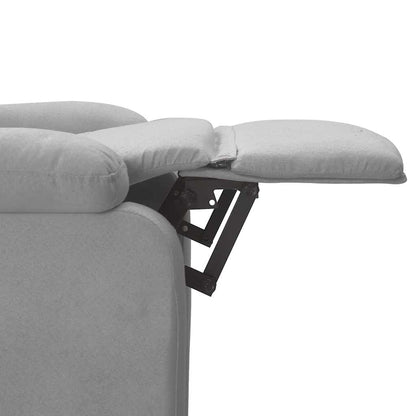 Poltrona Reclinabile in Tessuto Grigio Chiaro - homemem39
