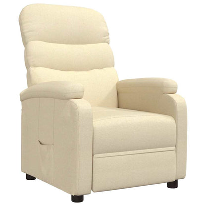 Poltrona Reclinabile in Tessuto Crema - homemem39