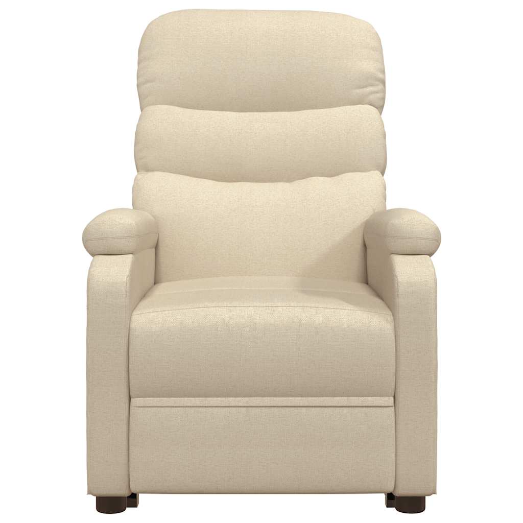 Poltrona Reclinabile in Tessuto Crema - homemem39