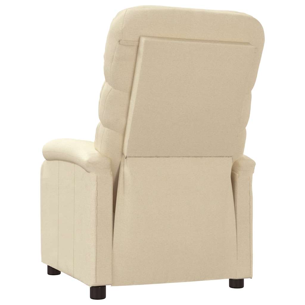 Poltrona Reclinabile in Tessuto Crema - homemem39