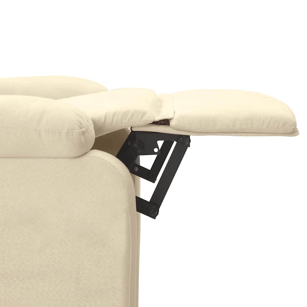 Poltrona Reclinabile in Tessuto Crema - homemem39