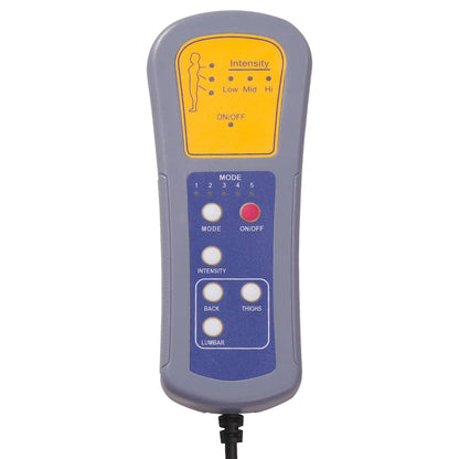 Poltrona Massaggiante Reclinabile Nera in Tessuto - homemem39